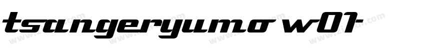 tsangeryumo w01字体转换